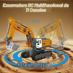 Mini vehículos de construcción RC 1:64 carretilla elevadora excavadora