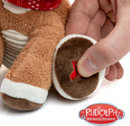 KIDS PREFERRED Santa Claus Rudolph, el reno de nariz roja, animal de peluche musical, la primera Navidad del bebé, 8 pulgadas