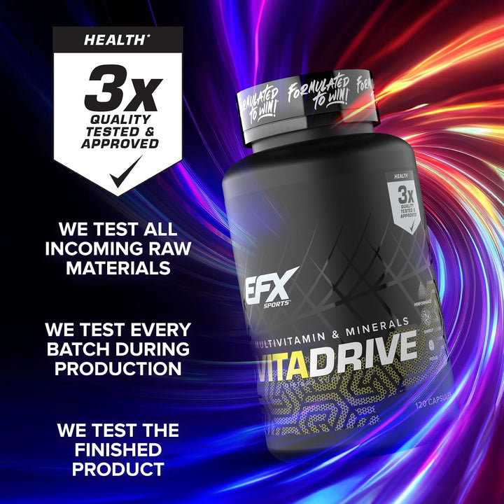 EFX Sports Vita Drive | Multivitamínico formulado para atletas | Co...