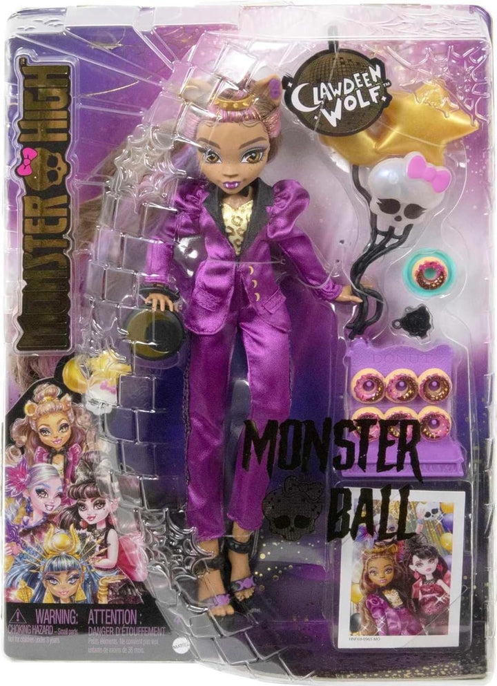 Muñeca Monster High, Clawdeen Wolf en estilo de fiesta de bola de m...