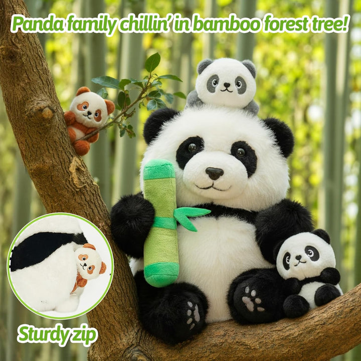 OUOZZZ - Animales de peluche 4 en 1 con bolsa de almacenamiento de...