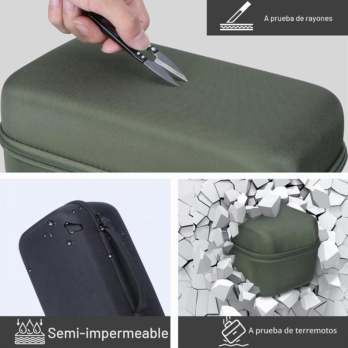 Lebakort Funda de almacenamiento compatible con Anker 548 Power Bank Power Station, estuche verde