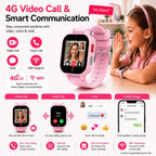 DXPICR Reloj inteligente 4G para niños con rastreador GPS, video y...