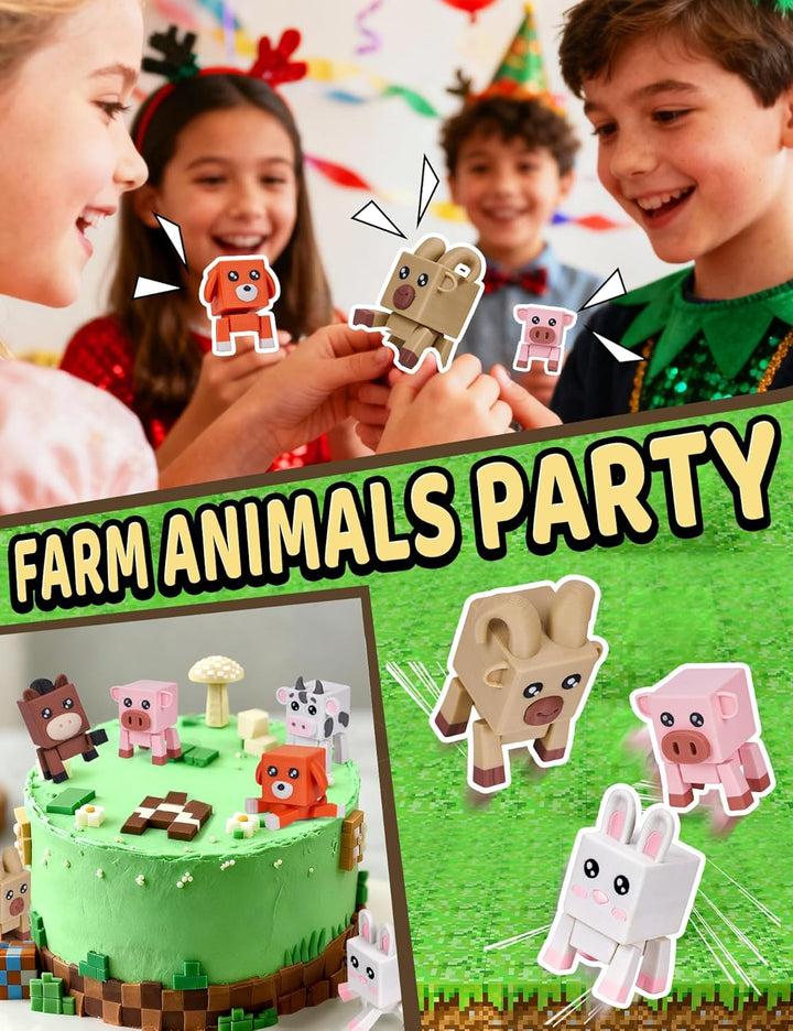 Juguetes de animales de granja Paquete de 6 unidades