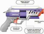 Dart Zone Max Nitroshot+ Outlaw - Lanzador de dardos Hammer-Prime Pro de