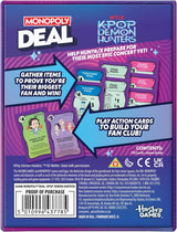 Monopoly Oferta Juego de cartas Kpop Demon Hunters Juegos