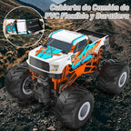 Auto a control remoto, juguete de camión monstruo de 20 KM/H para edades de 5 a 7 años, autos RC todo terreno a escala 1:16 para niños y niñas de 4 a 7 años, camión RC todoterreno de 2.4 GHz
