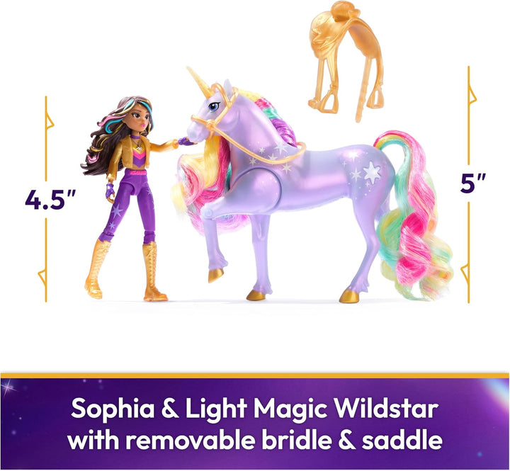 Unicorn Academy, Sophia &amp; Light Magic Wildstar con efectos de i...