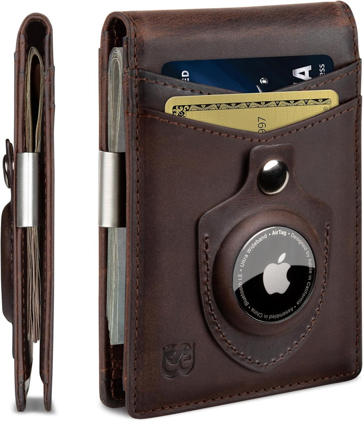 SERMAN BRANDS Money Clip Wallet - Mens Wallets slim Front Pocket RF...