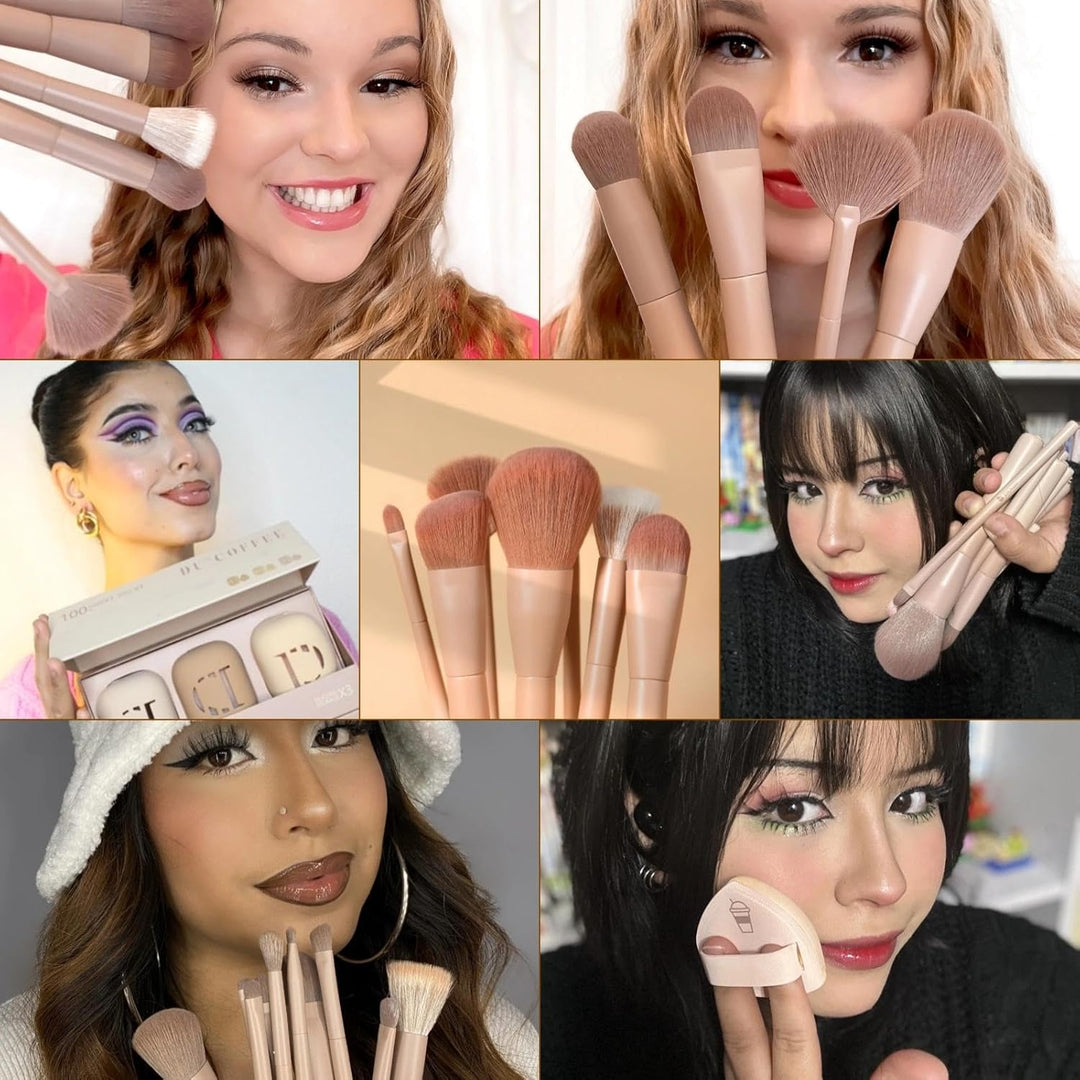 DUcare Juego de regalo de maquillaje de 21 piezas, con 14 brochas d...