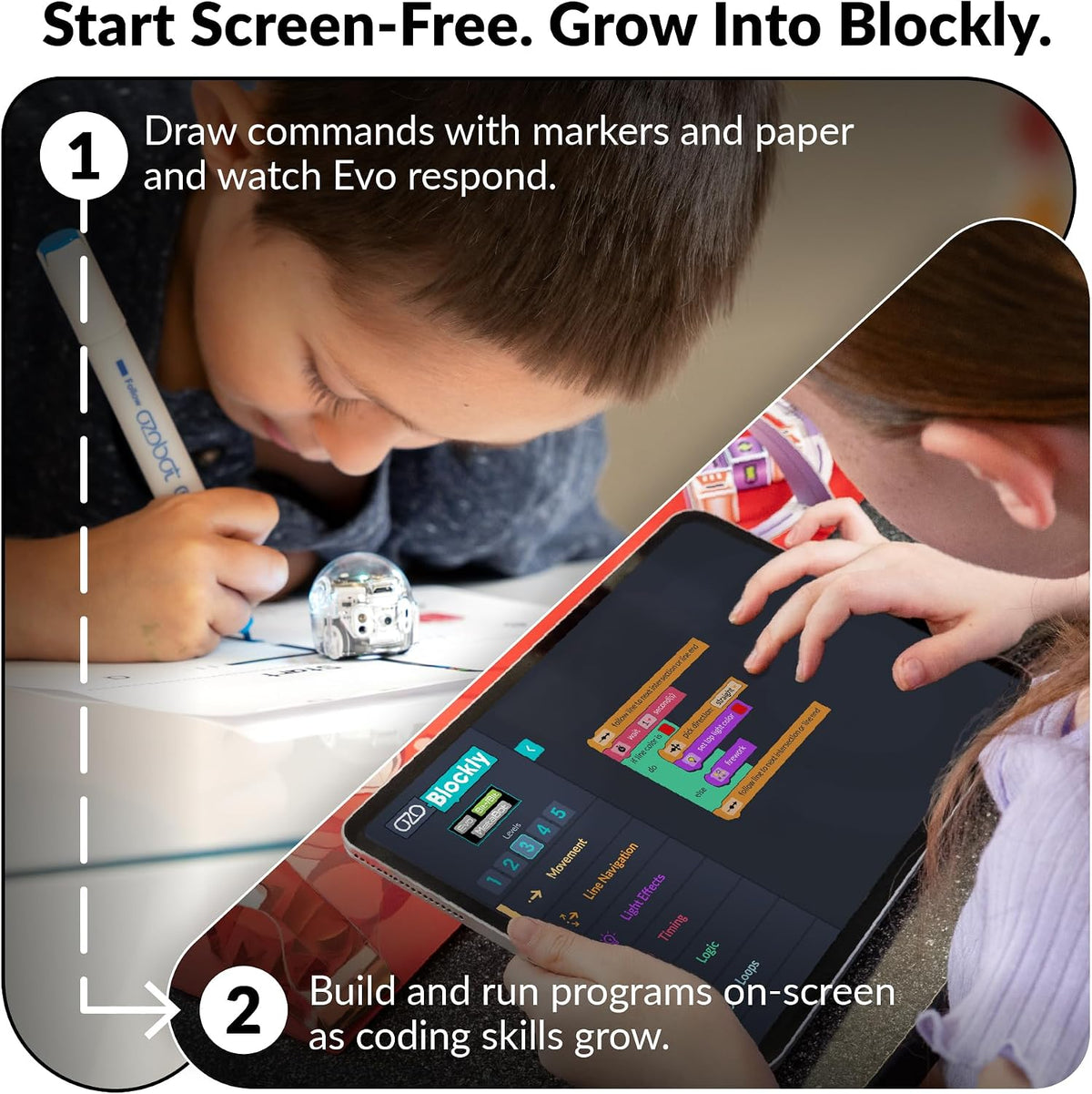 Ozobot Evo 18 Bot Classroom Kit | Edades 5-11 | Codificación STEM para escuelas