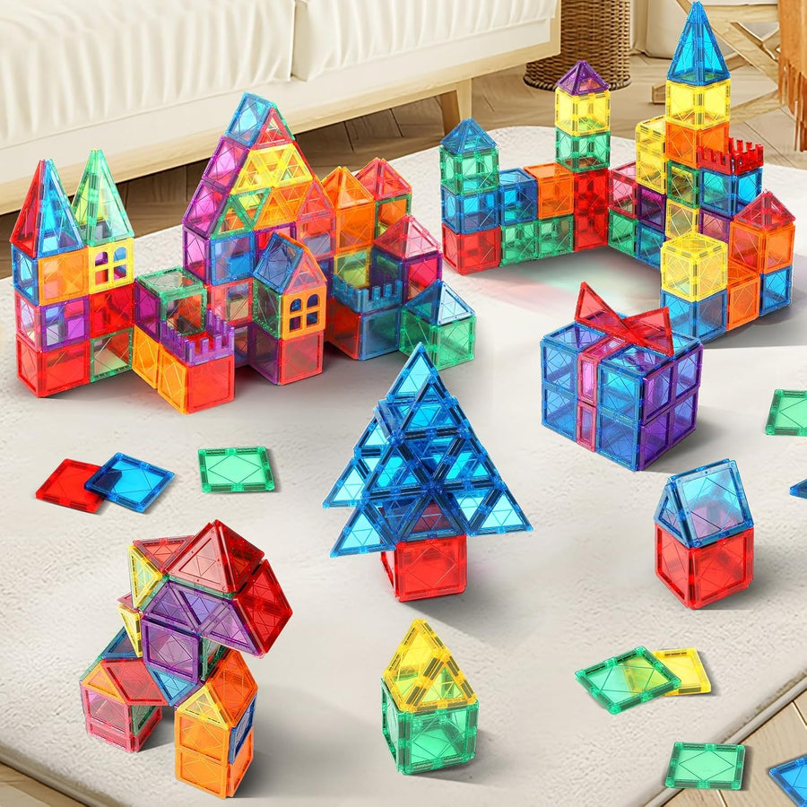 100 PIEZAS Azulejos Magnéticos Juguetes para Niños - Juego de Const...