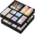 Organizador de cajones para ropa interior, calcetines, corbatas, paquete de