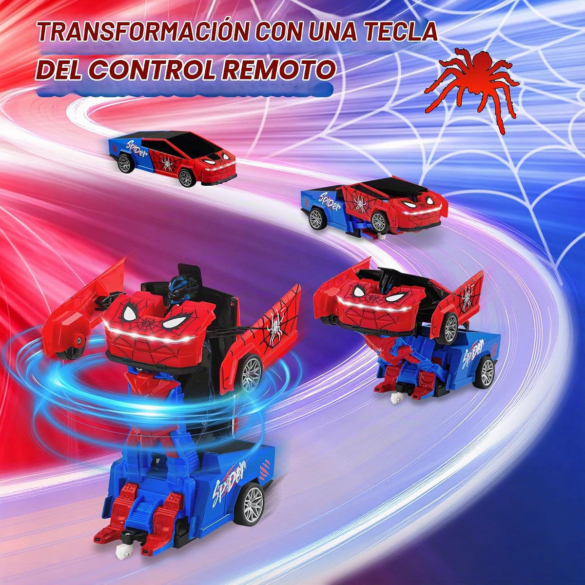 Spider - Automóvil de control remoto inspirado en cibernéticos