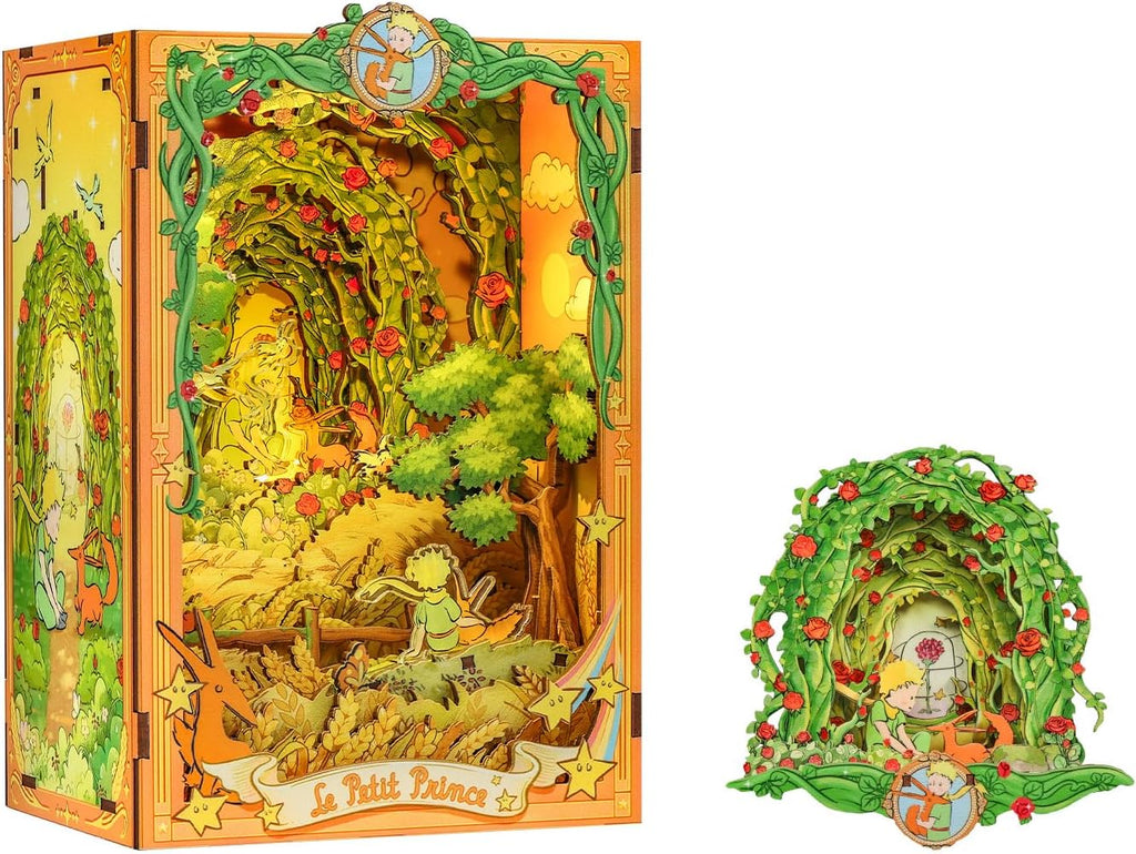 CUTEBEE The Little Prince - Kit de rincón de libro DIY en miniatura e imán