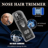 Cortapelos para hombres con pantalla LED, kit de aseo inalámbrico d...