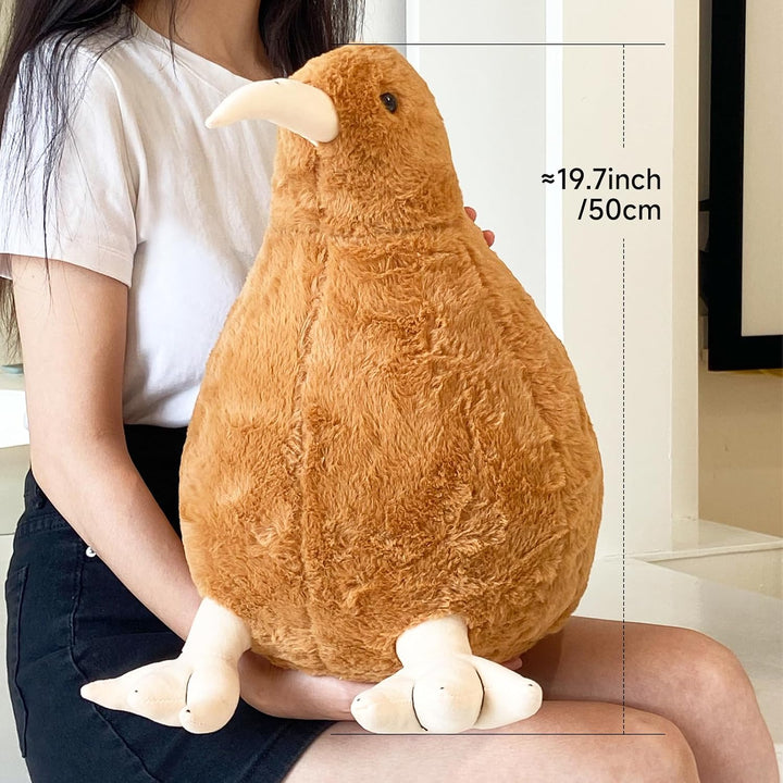 RejoyLix Kiwi - Juguete de peluche de pájaro peludo, juguete de pel...