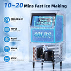 GSEICE Máquina comercial del fabricante de hielo 200lbs/24H con