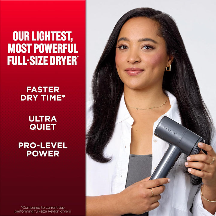 Revlon Secador de pelo PowerMove - Secador de pelo ligero con rendi...