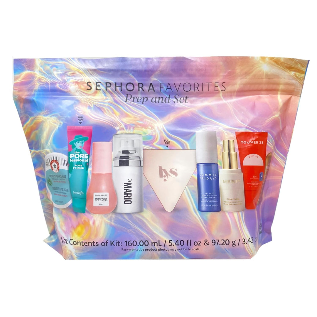 Sephora Favorites Prep &amp; Set Set - Set de maquillaje de 9 pieza...