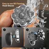 Maquinilla de afeitar eléctrica para hombres, afeitadoras de cabeza...
