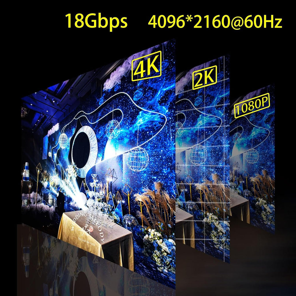 Cable HDMI de fibra óptica de 100 pies, 18 Gbps 4K @60 Hz (4:4: 4) cable unidireccional activo 2.0, compatible con HDR10 ARC HDCP 2.2 3D CEC Atmos DTS: X, ultra alta velocidad flexible y delgado (98.4 ft)