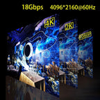 Cable HDMI de fibra óptica de 100 pies, 18 Gbps 4K @60 Hz (4:4: 4) cable unidireccional activo 2.0, compatible con HDR10 ARC HDCP 2.2 3D CEC Atmos DTS: X, ultra alta velocidad flexible y delgado (98.4 ft)