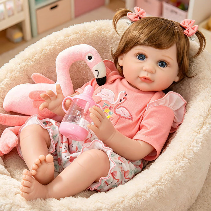 Aori Muñeca de bebé renacida realista para niñas - Muñecas de bebé...