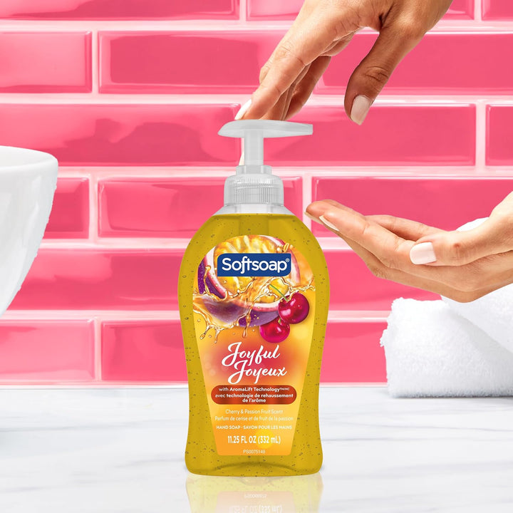 Softsoap Joyful - Jabón líquido para manos, sin parabenos, pH equil...
