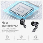 Auriculares inalámbricos, Bluetooth 5.4 con 4 micrófonos ENC con ca...