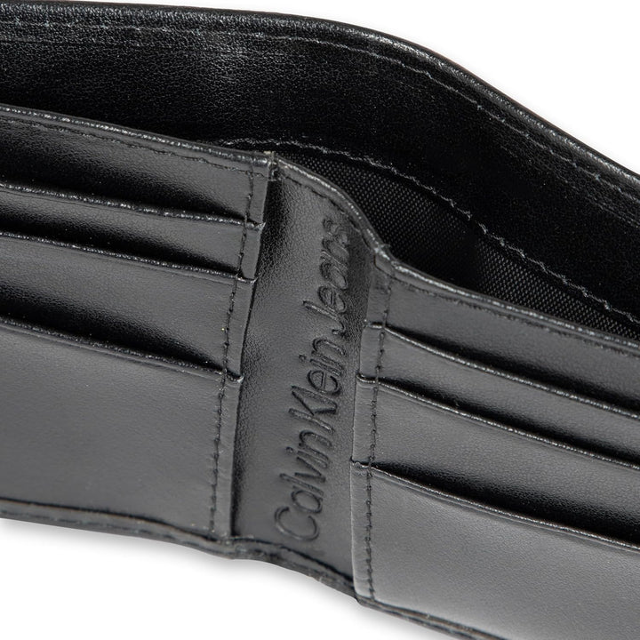Calvin Klein Billetera plegable minimalista de piel RFID para hombr...
