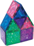 CreateOn Crayola Azulejos magnéticos, juego de construcción para niños, juguetes magnéticos para niños, juguetes de viaje, bloques de juguetes sensoriales para el aula, herramientas STEM y Montessori