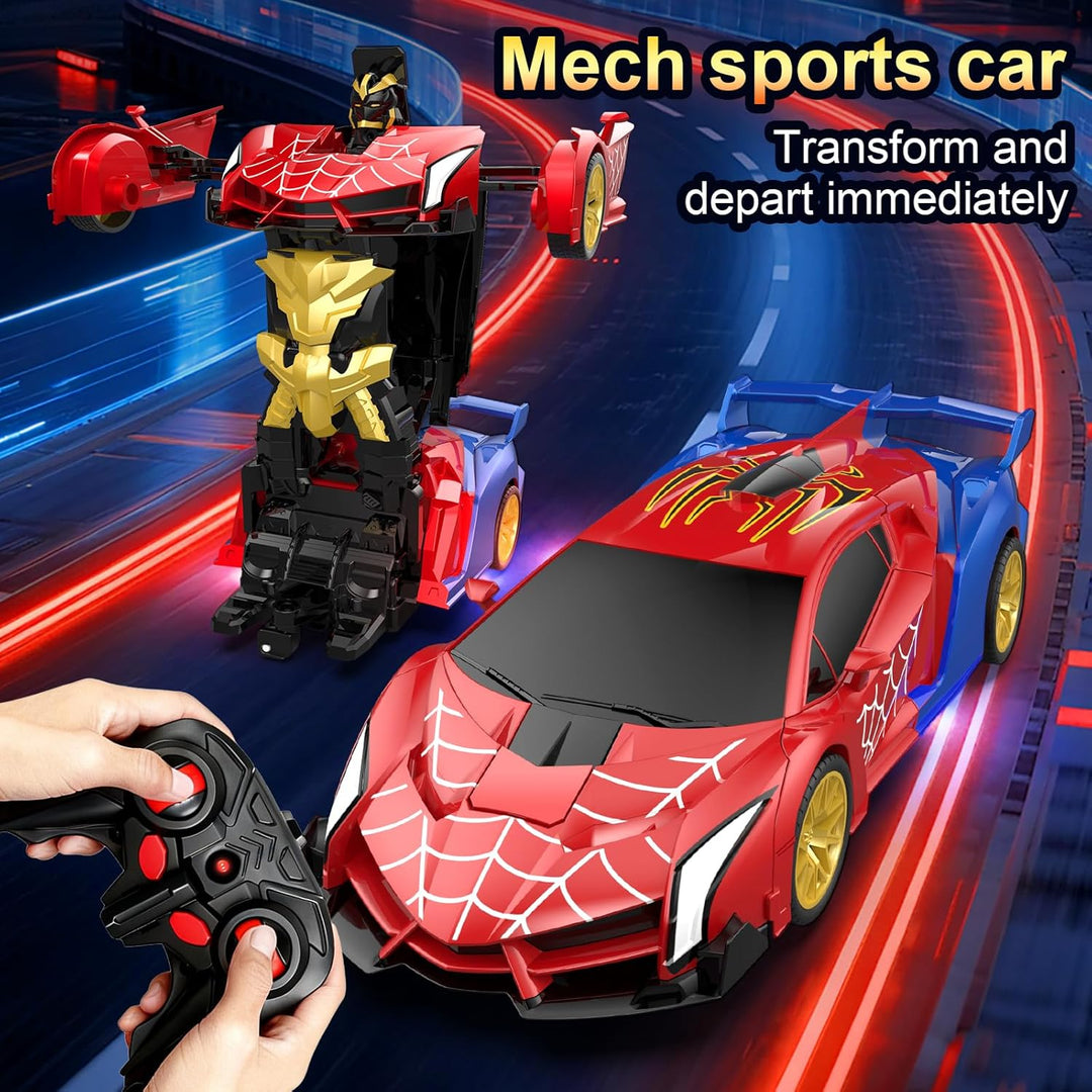 Blackma Transform Rc Cars para niños 4-7 8-12, 2.4Ghz 1:18 escala 1...