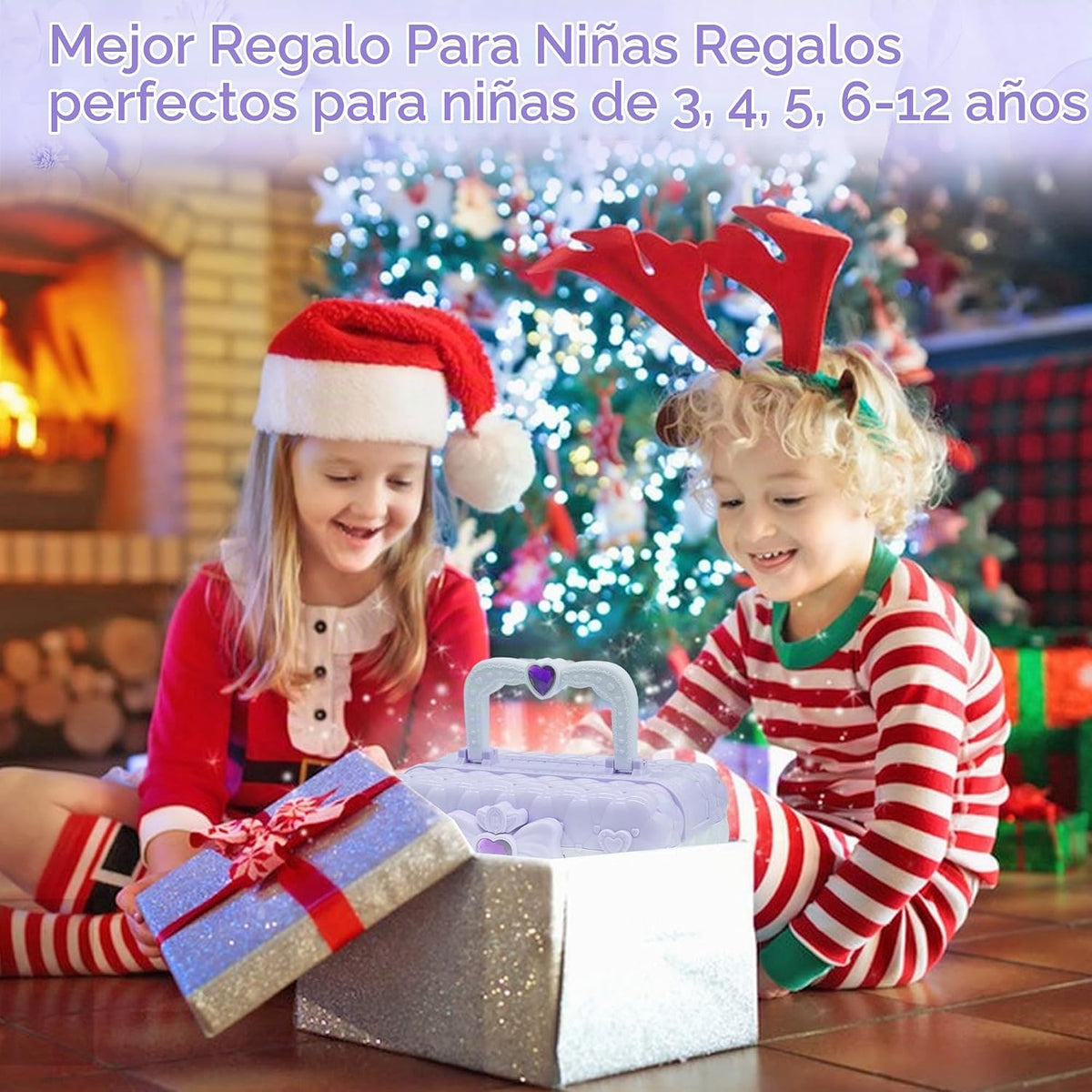Juegos de maquillaje para niñas - Kit de maquillaje lavable real para niñas