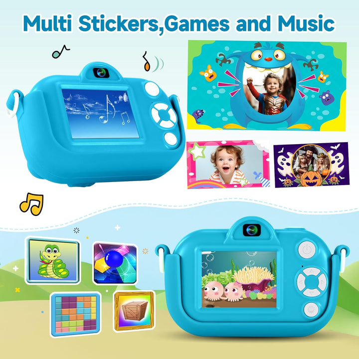 Cámara digital para niños pequeños de YEEHAO, juguetes para niños d...