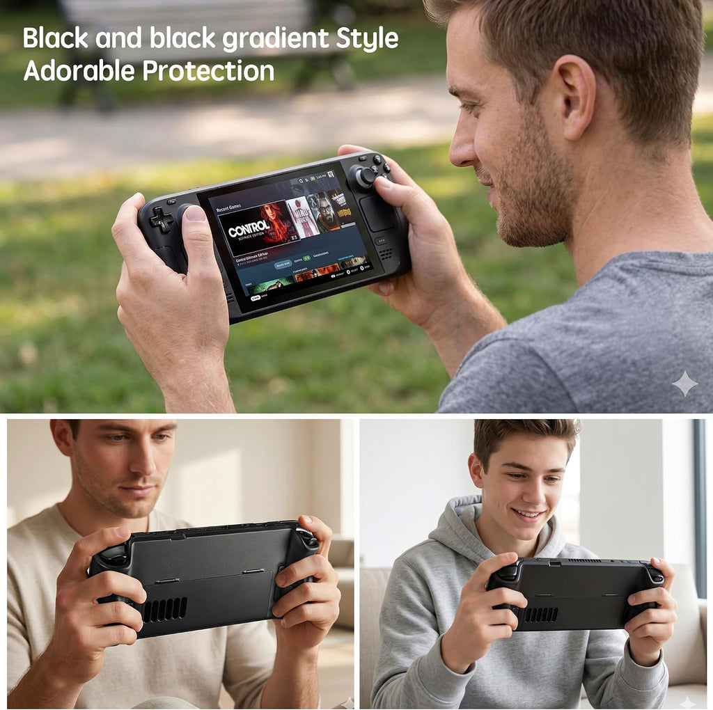 UYIYE Funda protectora para Steam Deck OLED y LCD con función atril, color