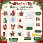 CiyvoLyeen - Kit de costura de Navidad para niños de 8 a 12 años de edad