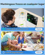 KIMMOO Ventilador de escritorio USB, ventilador de mesa silencioso...