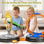 Juego de pista de autos de carreras 2026, juego de carreras para niños de 4