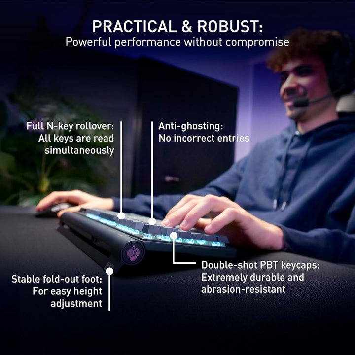 CHERRY XTRFY MX 8.3 TKL Wireless, Tenkeyless Mechanical Gaming Keyb...