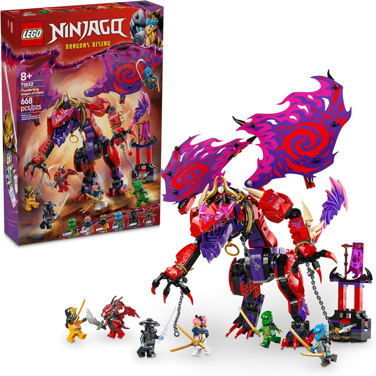 LEGO NINJAGO Thunderfang Dragon of Chaos - Juguete de
