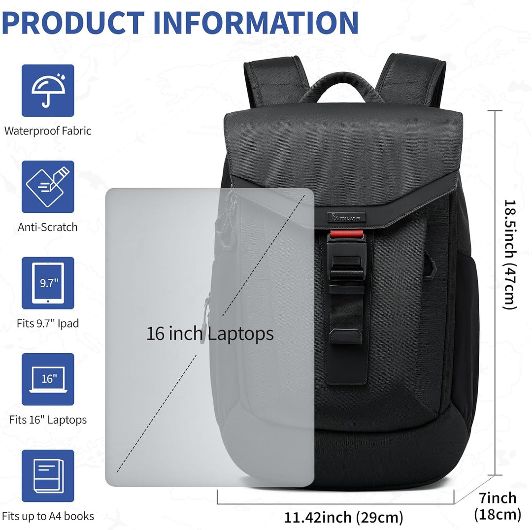 OIWAS Mochila para laptop para hombre, mochila de viaje para laptop...
