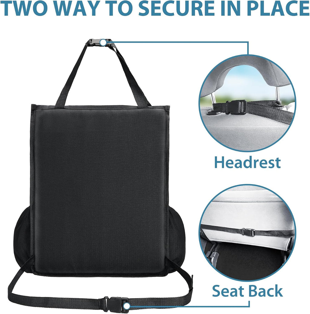 Elantrip Organizador de asiento delantero de automóvil, almacenamiento de asiento trasero con correas ajustables, organizadores de asiento de camión para entrega, archivo de oficina, asiento de