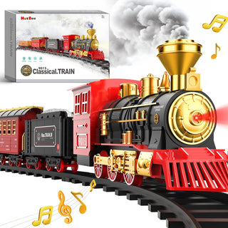 Hot Bee Juego de tren \u2013 Juguetes de tren para niños con humo,...