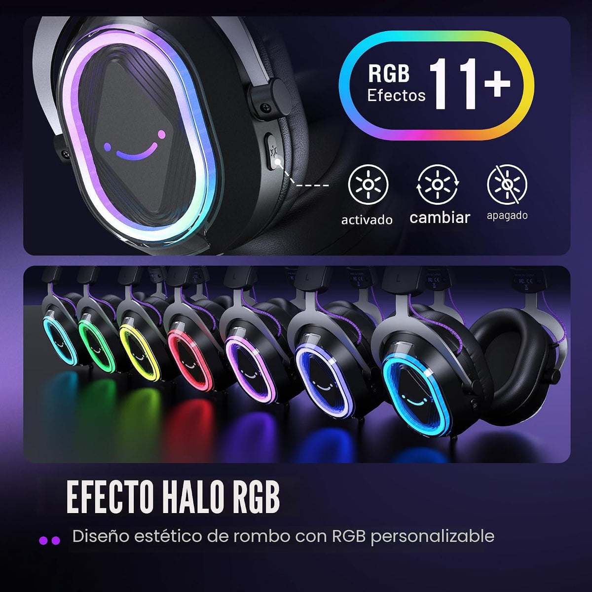 FIFINE H13BP Headset para Gaming con cable USB para PC, PS4/5, Mac, Balance de Juego/Chat