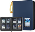 ProCase Carpeta de Carga Superior de 4 Bolsillos, Sostiene 144 Cartas en Toploaders - Azul Marino