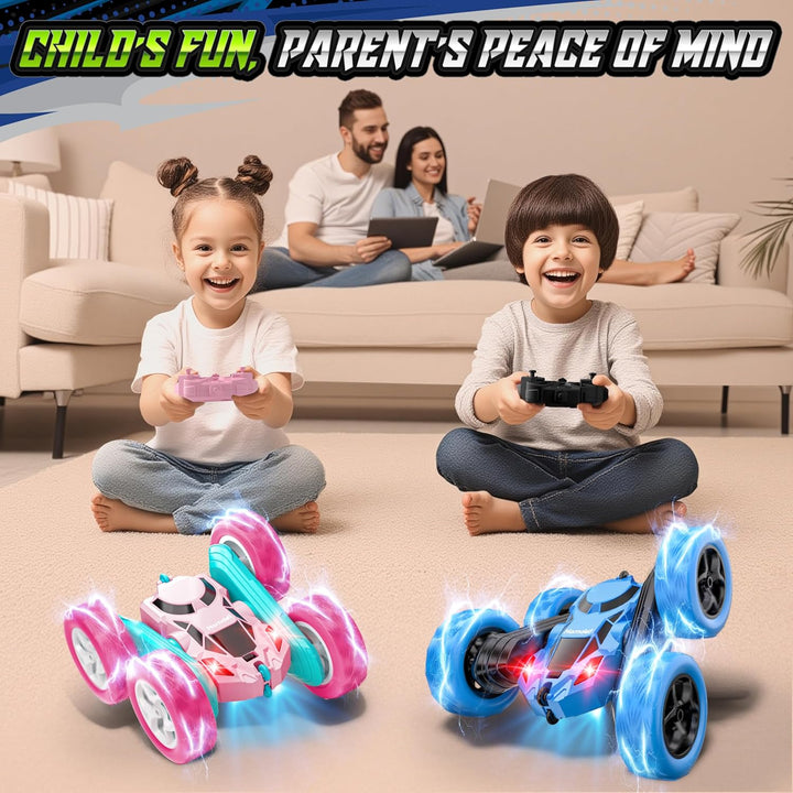 Hamdol Auto de acrobacias con control remoto para niños, juguete RC...