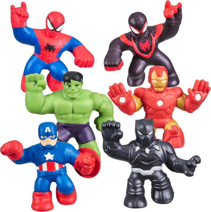 Heroes of Goo Jit Zu Marvel Mega Mini - Paquete de 6 mini héroes es...