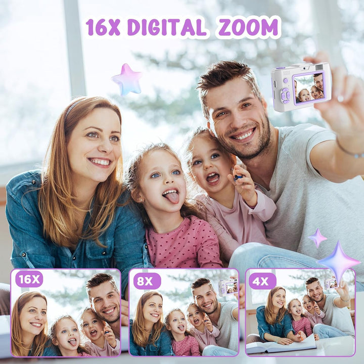 Cámara infantil de 50.0 megapíxeles para niños de 5 a 13 años con W...