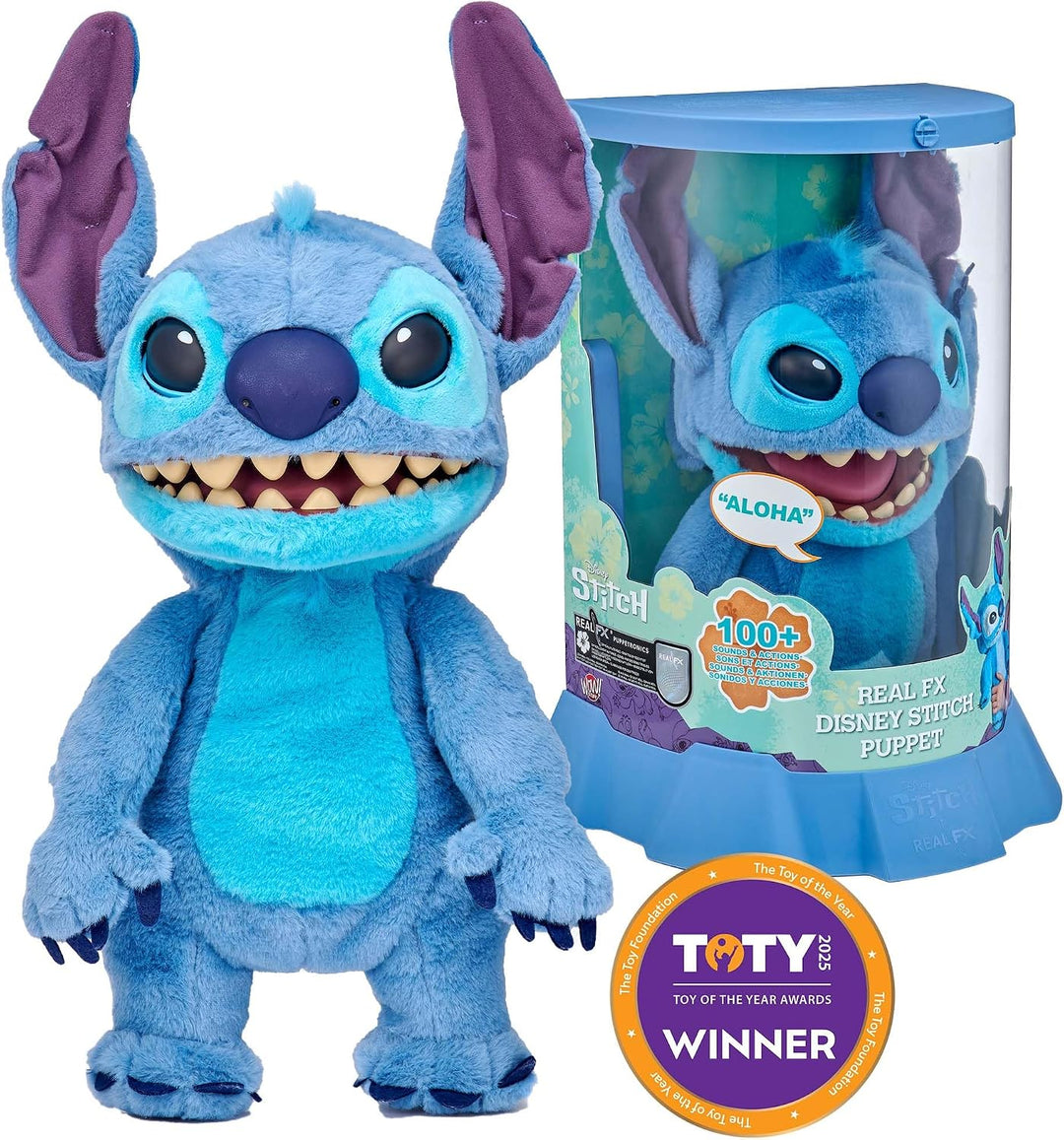 Wow! Stuff Disney Stitch Puppetronic de RealFX | ¡Se ve, siente y s...